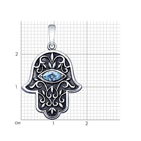 Подвеска SOKOLOV - Серебро 925, Фианит (арт. 95030189)