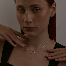 Колье SOKOLOV - Серебро 925, Фианит (арт. 94070653)