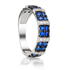 Кольцо Галатея - Серебро 925, Фианит (арт. 2798.2)