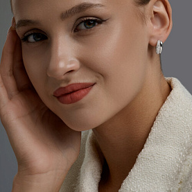 Серьги SOKOLOV - Серебро 925, Фианит (арт. 94027529)