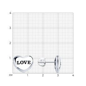Серьги SOKOLOV - Серебро 925, Эмаль (арт. 94027030)