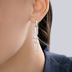 Серьги SOKOLOV - Серебро 925, Фианит (арт. 94027294)