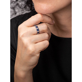 Кольцо Галатея - Серебро 925, Фианит (арт. 2798.2)