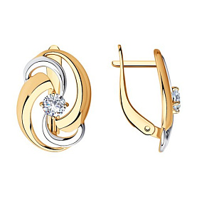 Серьги SOKOLOV - Серебро 925, Фианит (арт. 93020704)