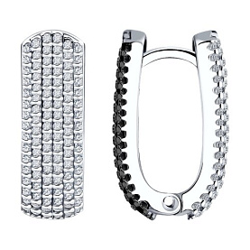 Серьги Diamant - Серебро 925, Фианит (арт. 94-120-01761-1)