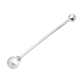 Брошь Diamant - Серебро 925, Жемчуг синтетический (арт. 94-140-02370-1)