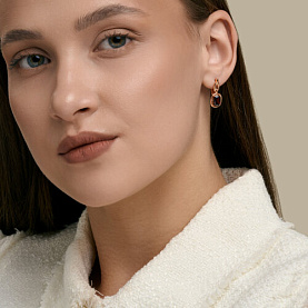 Серьги SOKOLOV - Серебро 925, Гранат (арт. 92025381)