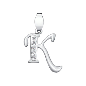 Подвеска SOKOLOV - Серебро 925, Фианит (арт. 94030454)