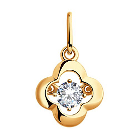 Подвеска SOKOLOV - Серебро 925, Фианит (арт. 93030375)