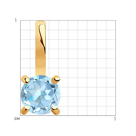 Подвеска SOKOLOV - Золото 375, Топаз (арт. 37732169)