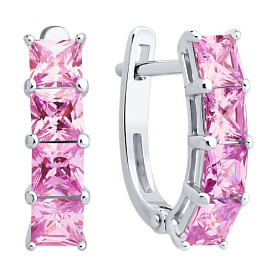 Серьги SOKOLOV - Серебро 925, Фианит (арт. 94027060)