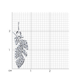 Подвеска SOKOLOV - Серебро 925, Фианит (арт. 94033197)