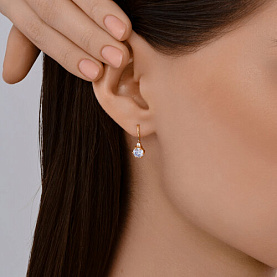 Серьги Diamant - Золото 585, Фианит (арт. 51-120-02810-1)