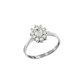 Кольцо POKROVSKY - Серебро 925, Фианит (арт. 1100258-00775)