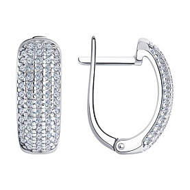 Серьги SOKOLOV - Серебро 925, Фианит (арт. 94024255)