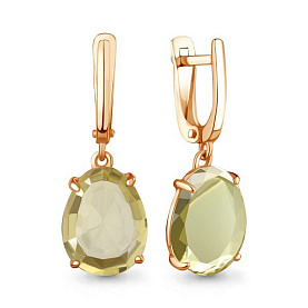 Серьги Аквамарин - Золото 375, Кварц (арт. 45022511.8)