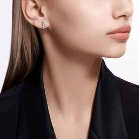 Серьги SOKOLOV - Серебро 925, Фианит (арт. 94026109)