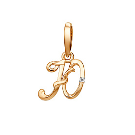 Подвеска ЮФ Династия - Золото 375, Фианит (арт. 101498-5102)