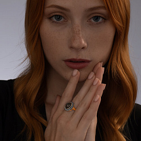 Кольцо SOKOLOV - Серебро 925, Лабрадорит (арт. 83010113)