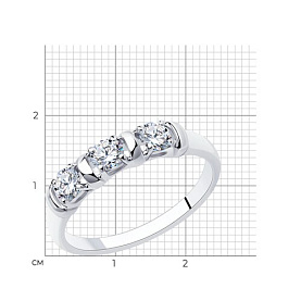 Кольцо Diamant - Серебро 925, Фианит (арт. 94-110-01304-1)