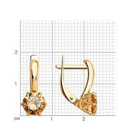 Серьги Diamant - Серебро 925, Фианит (арт. 93-120-01633-2)