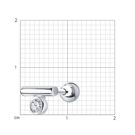 Серьга SOKOLOV - Серебро 925, Фианит (арт. 94170198)
