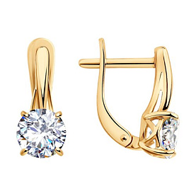 Серьги SOKOLOV - Серебро 925, Фианит (арт. 93020906)