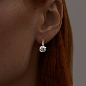 Серьги SOKOLOV - Серебро 925, Фианит (арт. 93022273)