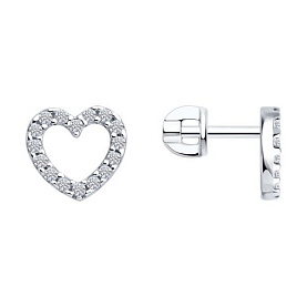 Серьги Diamant - Серебро 925, Фианит (арт. 94-122-02257-1)