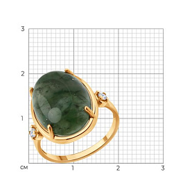 Кольцо SOKOLOV - Серебро 925, Жадеит (арт. 83010278)