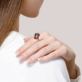 Кольцо SOKOLOV - Золото 585, Аметист (арт. 716490)