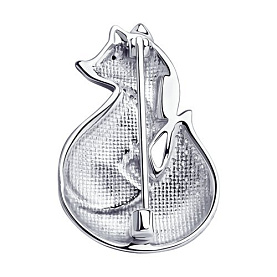 Брошь SOKOLOV - Серебро 925, Фианит, Эмаль (арт. 94040213)