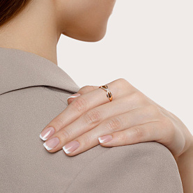 Кольцо SOKOLOV - Золото 585, Фианит (арт. 018059)