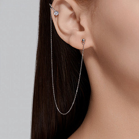 Серьга SOKOLOV - Серебро 925, Фианит (арт. 94170278)