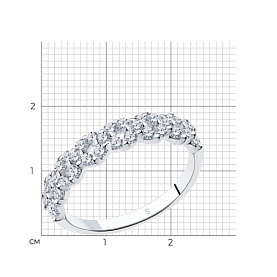 Кольцо SOKOLOV - Серебро 925, Фианит (арт. 94012254)