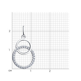 Подвеска SOKOLOV - Серебро 925, Фианит (арт. 94032906)