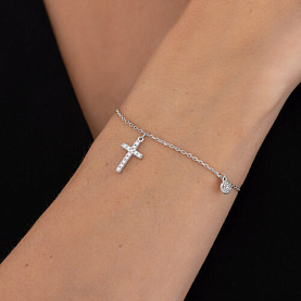 Браслет SOKOLOV - Серебро 925, Фианит (арт. 94051511)