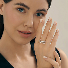 Кольцо SOKOLOV - Серебро 925, Фианит (арт. 94014481)