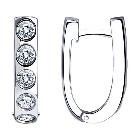 Серьги Diamant - Серебро 925, Фианит (арт. 94-120-01581-1)