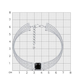 Браслет Diamant - Серебро 925, Оникс (арт. 94-350-02122-1)
