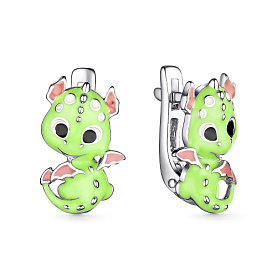 Серьги Мириада - Серебро 925, Эмаль (арт. 901022724)