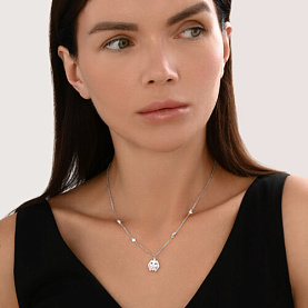 Колье SOKOLOV - Серебро 925, Фианит, Эмаль (арт. 94071241)