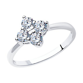 Кольцо SOKOLOV - Серебро 925, Фианит (арт. 94011739)