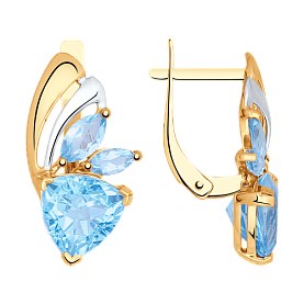 Серьги SOKOLOV - Золото 375, Топаз (арт. 37724768)