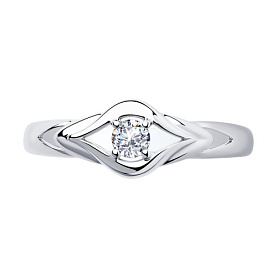 Кольцо SOKOLOV - Серебро 925, Фианит (арт. 94011586)