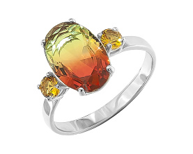 Кольцо POKROVSKY - Серебро 925, Стекло, Фианит (арт. 1100905-00355)