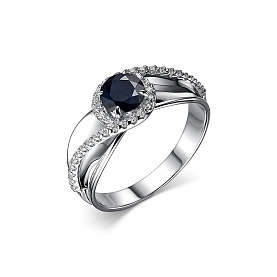 Кольцо Дар - Серебро 925, Сапфир, Сапфир розовый, Фианит (арт. К-5069рс110800)