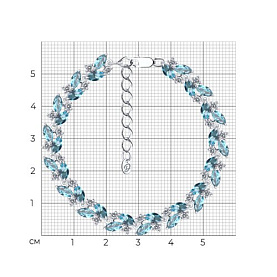 Браслет Diamant - Серебро 925, Синтетический ситалл , Фианит (арт. 94-350-02173-1)