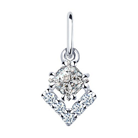 Подвеска SOKOLOV - Серебро 925, Фианит (арт. 94031345)