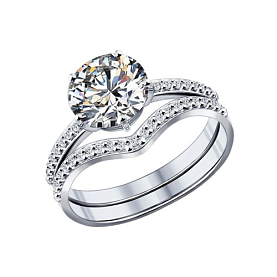 Кольцо SOKOLOV - Серебро 925, Фианит (арт. 94011771)